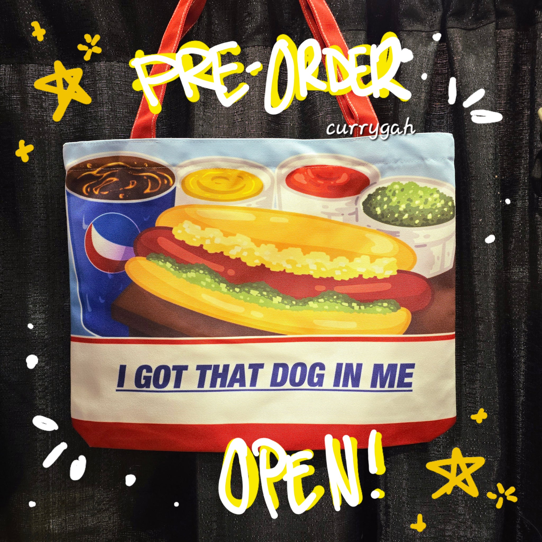 [PRE-ORDER] Hotdog Wide Tote Bag