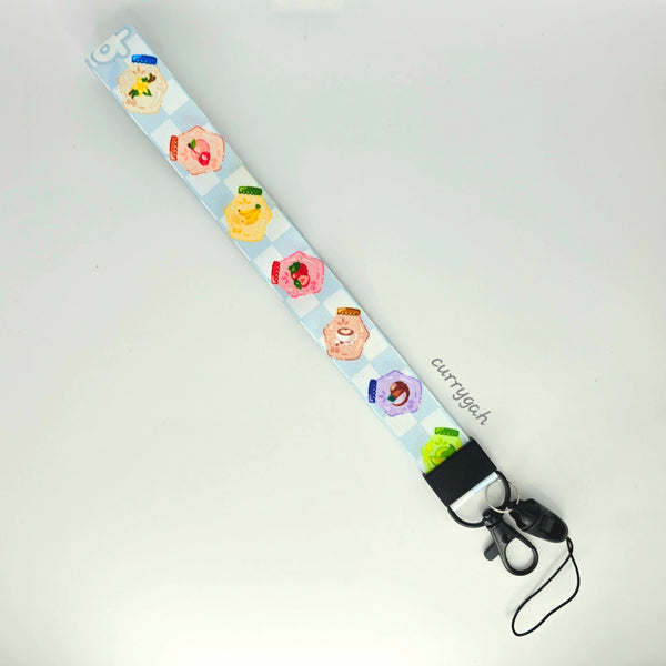 Flavored Milk Short Wrist Lanyard