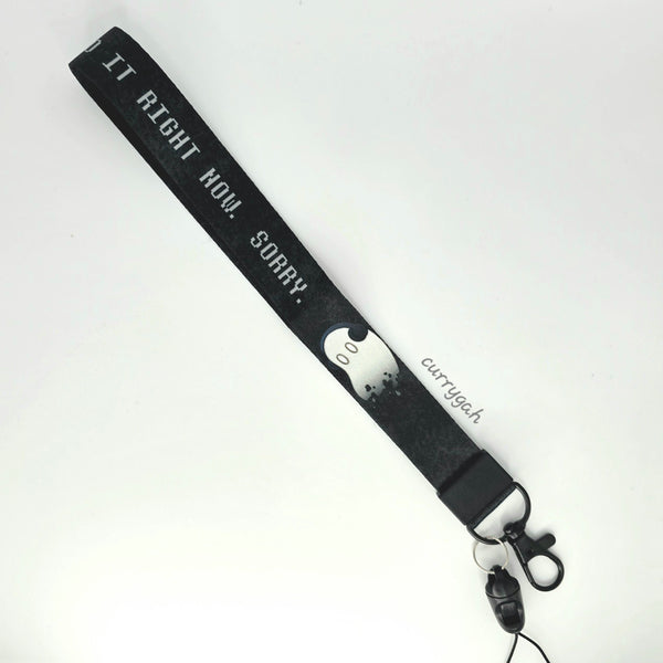 Napstablook Short Wrist Lanyard