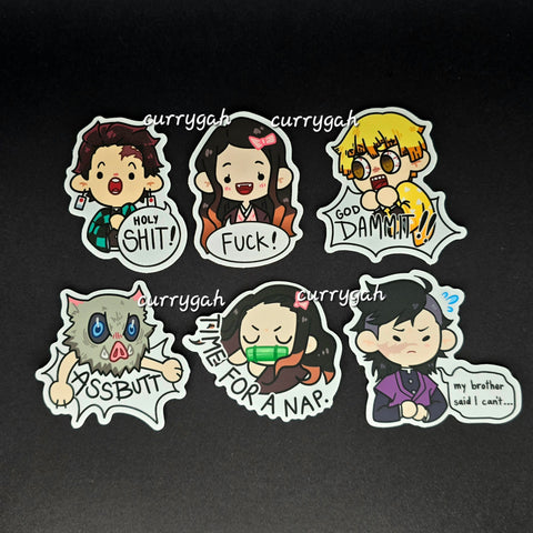 Demon Slayer- Stickers