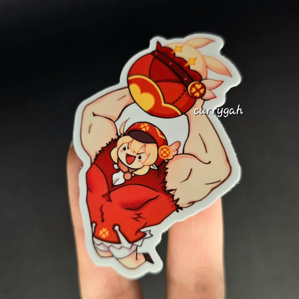 Genshin Impact Buff DPS Klee Sticker